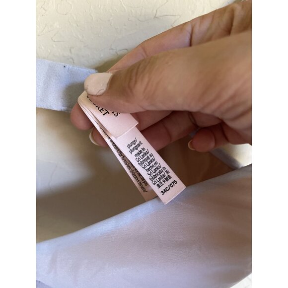 Victoria's Secret Underwire Plunge Bra 34C Dusty Blue - Picture 6 of 8